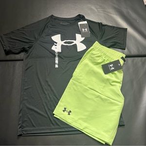 NWT Under Armour Athletic Set Boys Youth Size Large